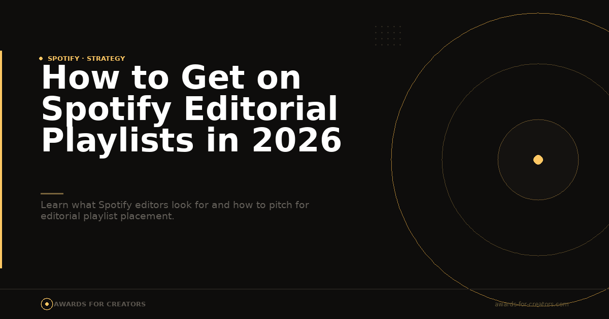 How to Get on Spotify Editorial Playlists in 2026