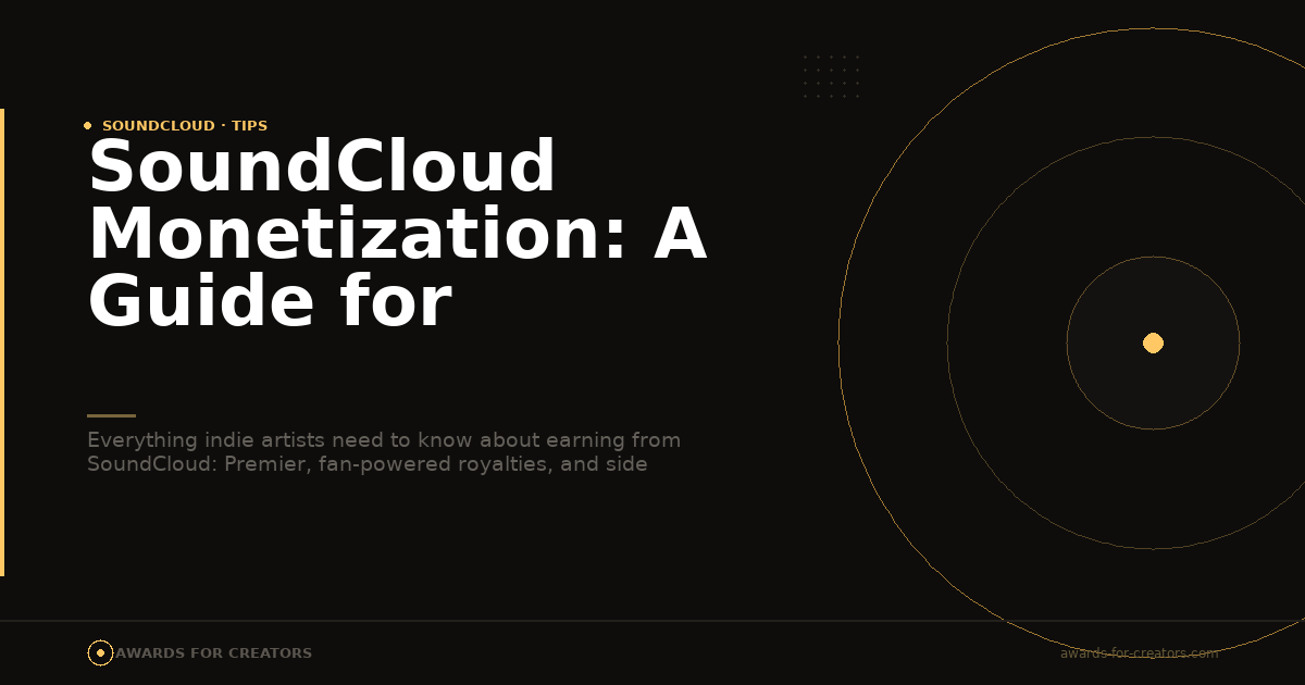 SoundCloud Monetization: A Guide for Independent Artists